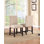 Chaise d'appoint rembourrée en lin Messerly
