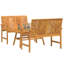 Vidaxl Garden Lounge Set 2 Pcs Brown Solid Acacia Wood