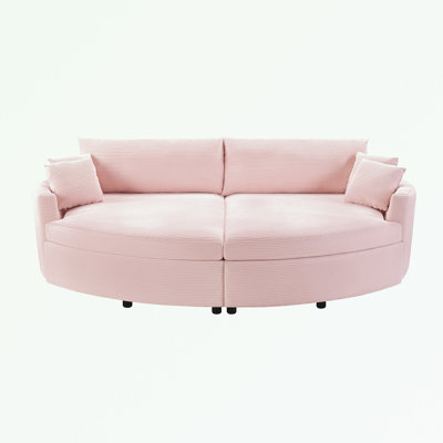 Double Chaise Lounge Sofa with Deep Seat and USB Ports