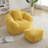 Giant Bean Bag Chair With Footstool, Bean Bag, Faux Fur Shell-Shaped Large Chair With Filler, Stuffed Big Accent Sofa, Floor Sofa For Gaming,Reading Living Room Bedroom-698713593