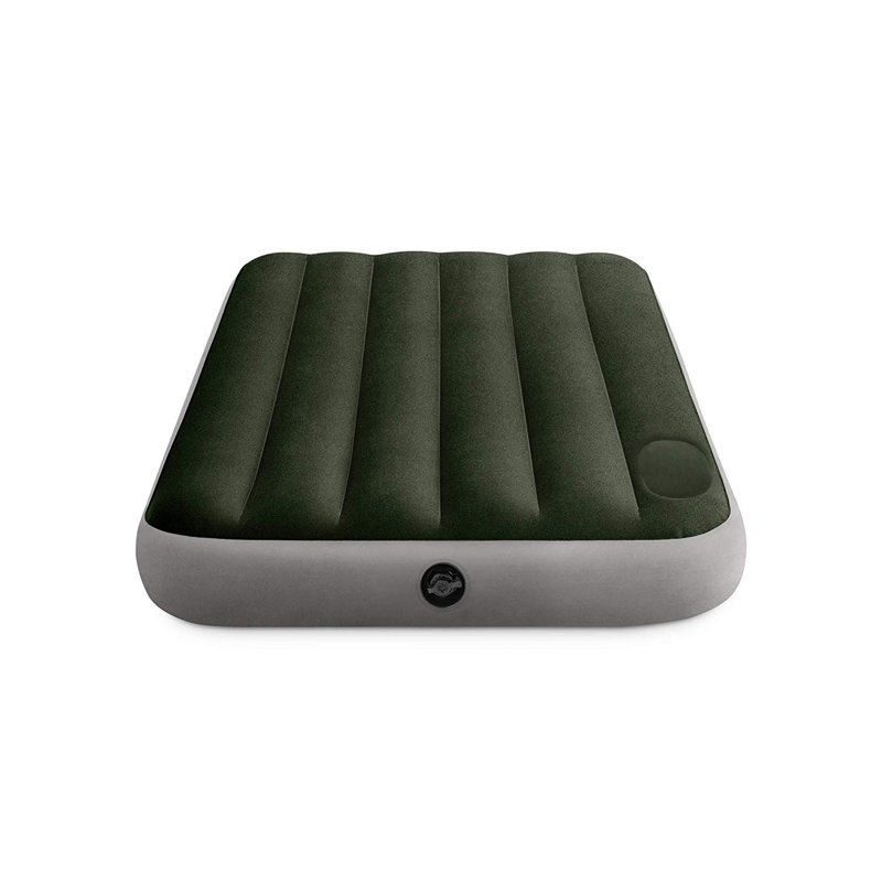Lit gonflable standard Intex Dura-Beam avec pompe à pied intégrée, taille simple, Grand