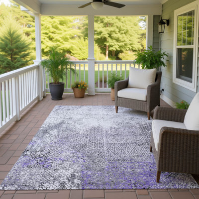 Tapis moderne lavable à la machine intérieur / extérieur ACN2743