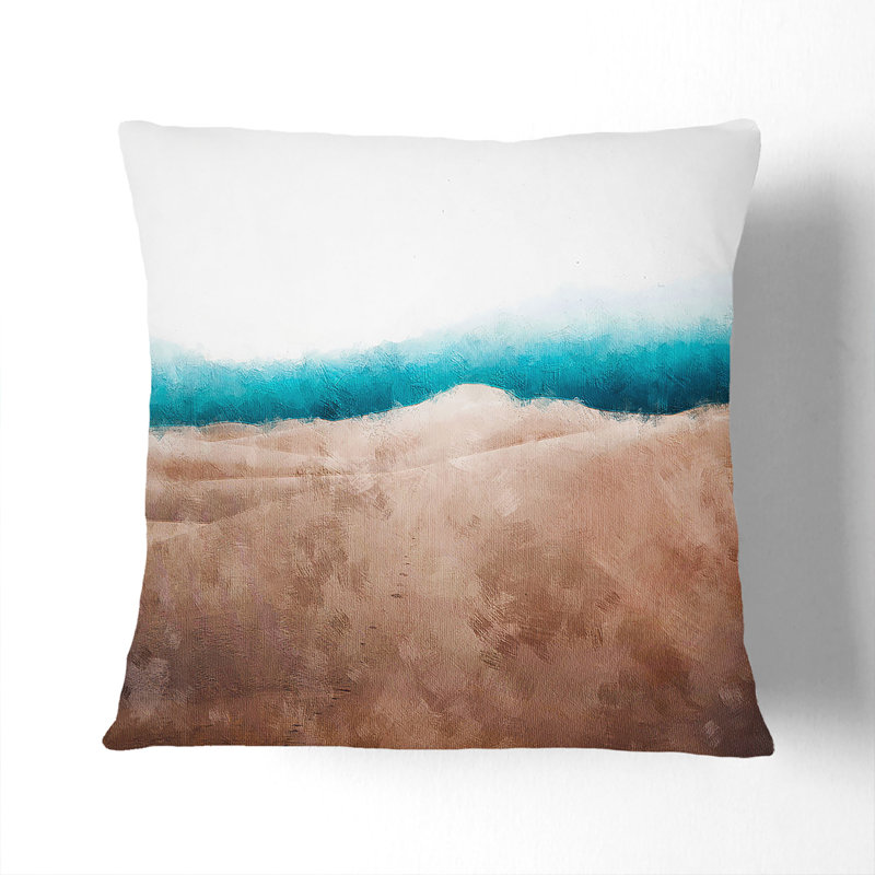 Sand Dune in New Mexico Cushion with Filling, 40cm H x 40cm W x 15cm D, White