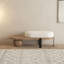 Banc rembourré blanc et brun-1692120370