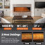 Metro Lane Black Electric Fireplace-399296091