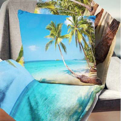 Tropical Beach - Landscape Printed Pillow