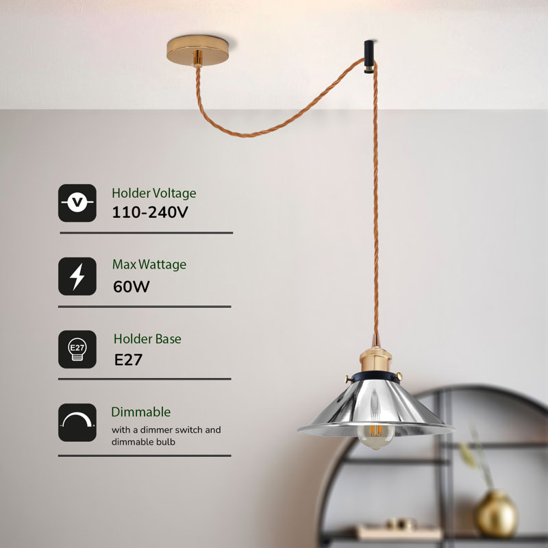 Elara 1 - Light Chrome Single Pendant
