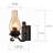 1-Light Matte Black Finish Wall Sconce with Glass Shade