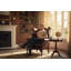 High Back Chesterfield Upholstered Full Grain Leather Wingback Chair-654785834
