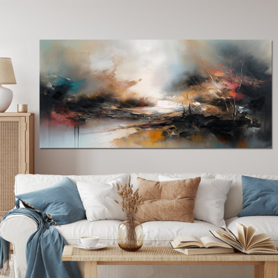Brown Abstracted Nature II - Abstract Landscapes Canvas Art