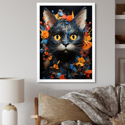 «Pixiebob Pondering Cat Collage», impressions sur toile