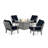 Oxford 5 Piece Multiple Chairs Seating Group with Cushions-88752653-127280775