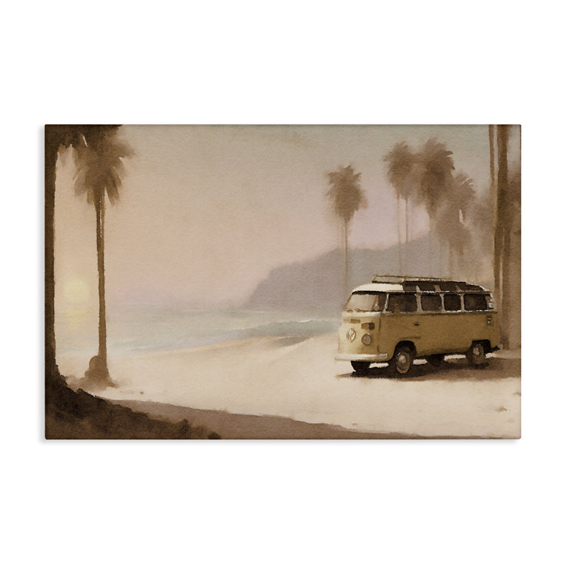  Art mural sur toile Tranquil Beach Day par Noah Bay, H 20 po x l 30 po