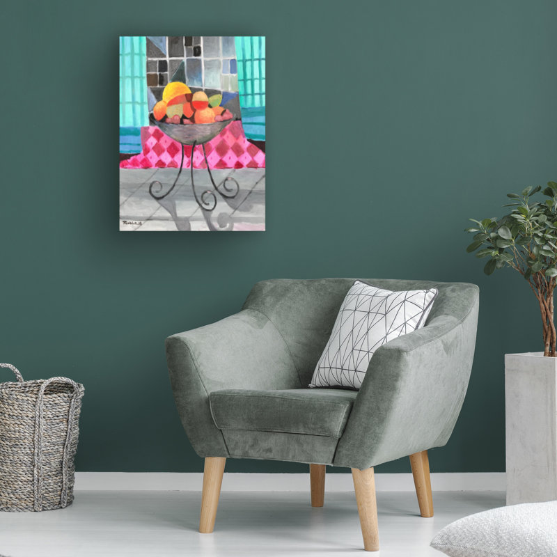 «Rich Lo Fruits By The Window», art sur toile, H 19 po x l 14 po