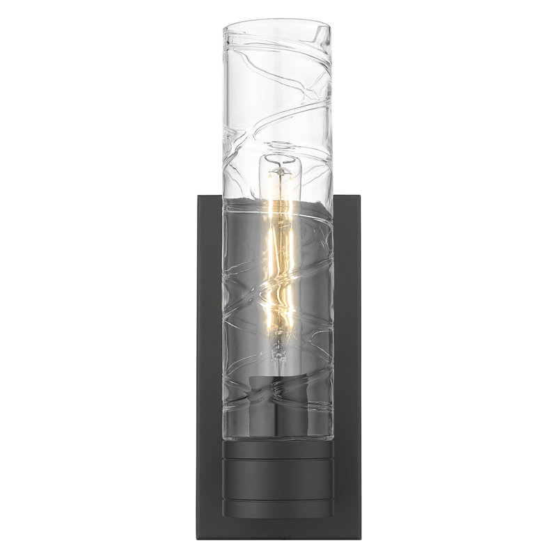 Ballston - Jaxson - 1 Light 5" Sconce with 11"H Shade, Matte Black, Seedy