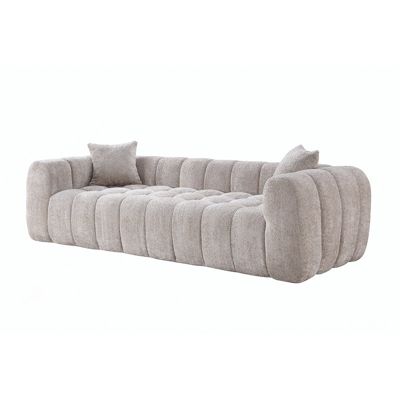 Canapé Marshmallow Cloud Compressed, Camel Boucle