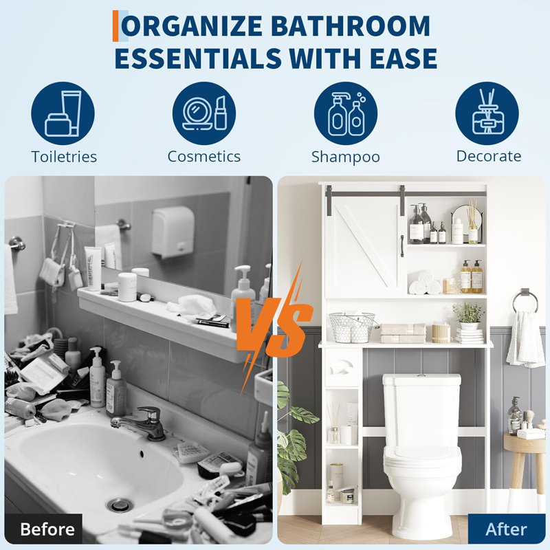 Freestanding Over The Toilet Storage
