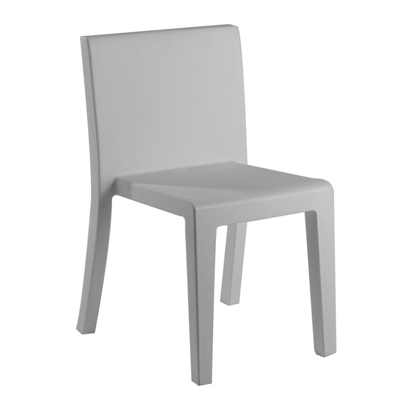 Jut Stacking Patio Dining Chair, Steel
