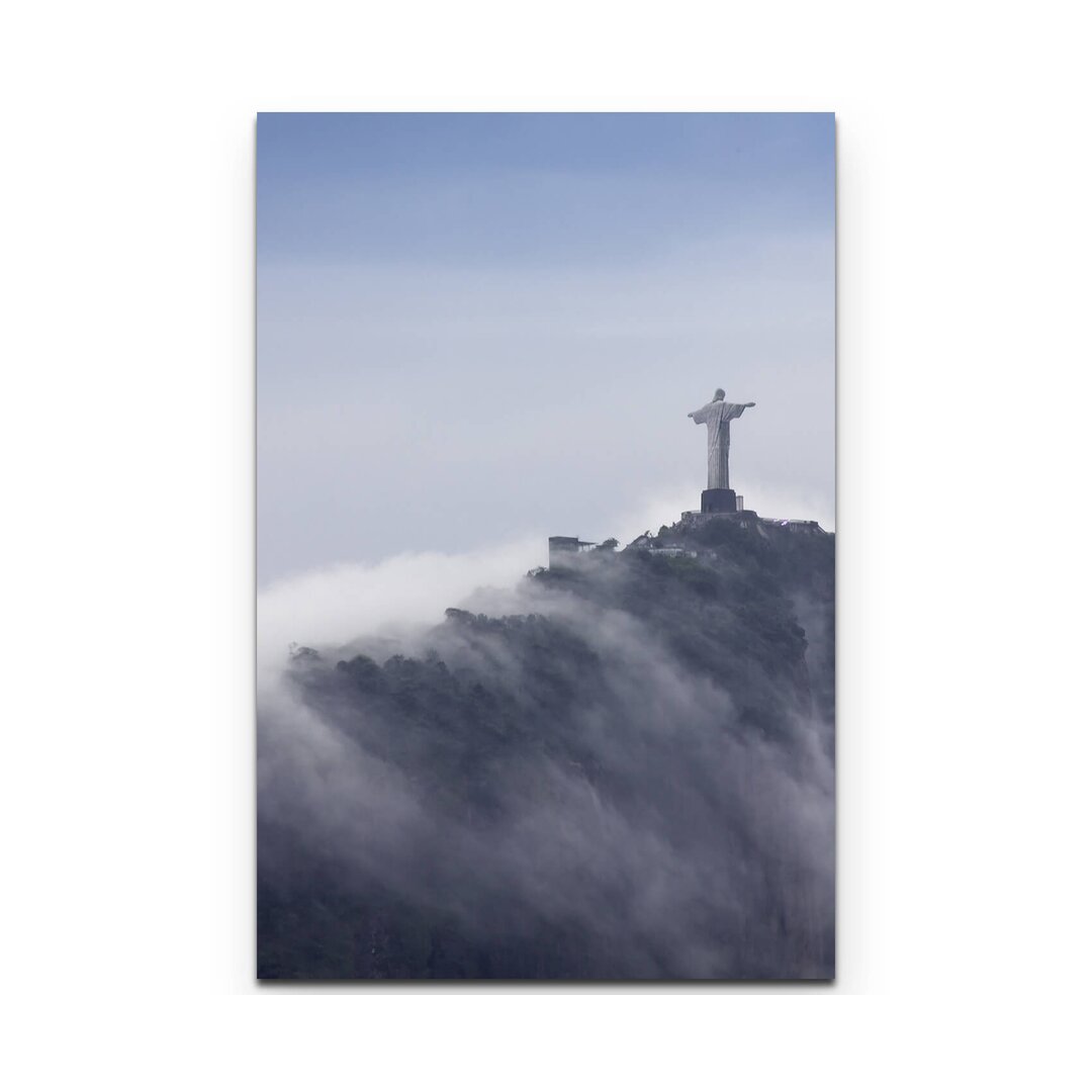 Leinwandbild Christusstatue in den Wolken – Rio de Janeiro