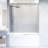 Elan 56-60" W x 66" H Sliding Frameless Tub Door with 3/8" Fluted Glass-98714707