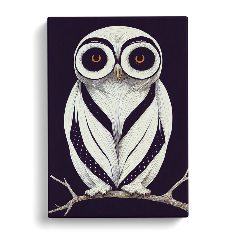 The Unreal Owl - Wrapped Canvas, 50cm H x 35cm W x 3cm D