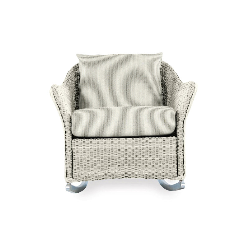 Weekend Retreat Outdoor Rocker Chair, Demo Oatmeal, Linen