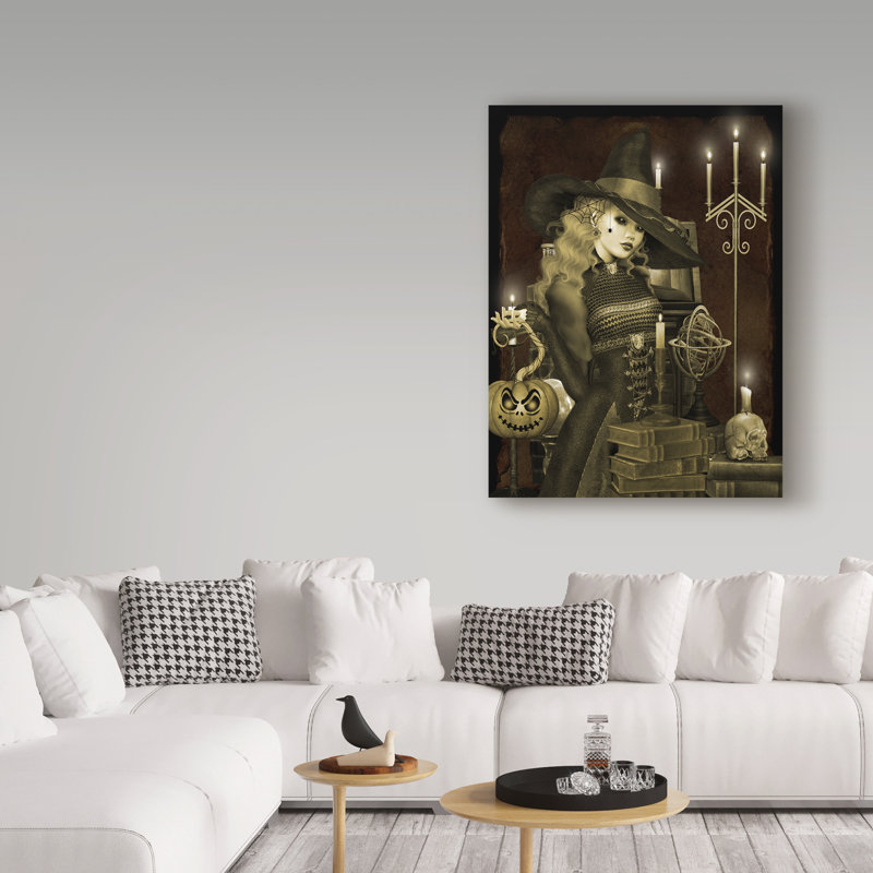 «Halloween Graveyard 5» par Deagen, impression sur toile tendue, H 47 po x l 35 po x P 2 po