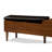 Ceann Faux Leather Upholstered Bench with Drawers