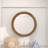 Wood Minimalistic Brown Wall Mirror with Natural Wood Grains-117814820
