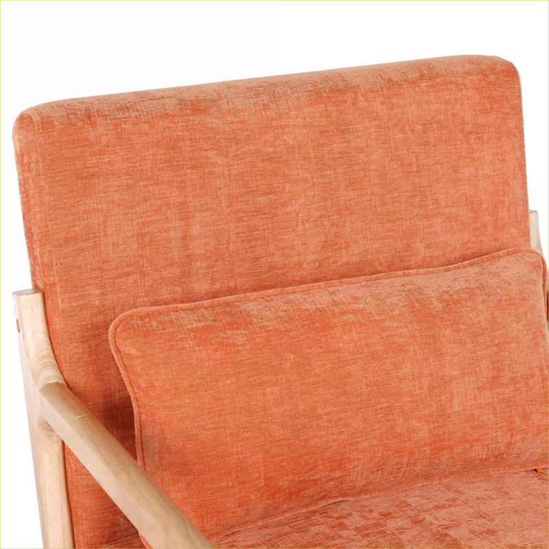 Fauteuil d'appoint Mid Mid Century, Orange
