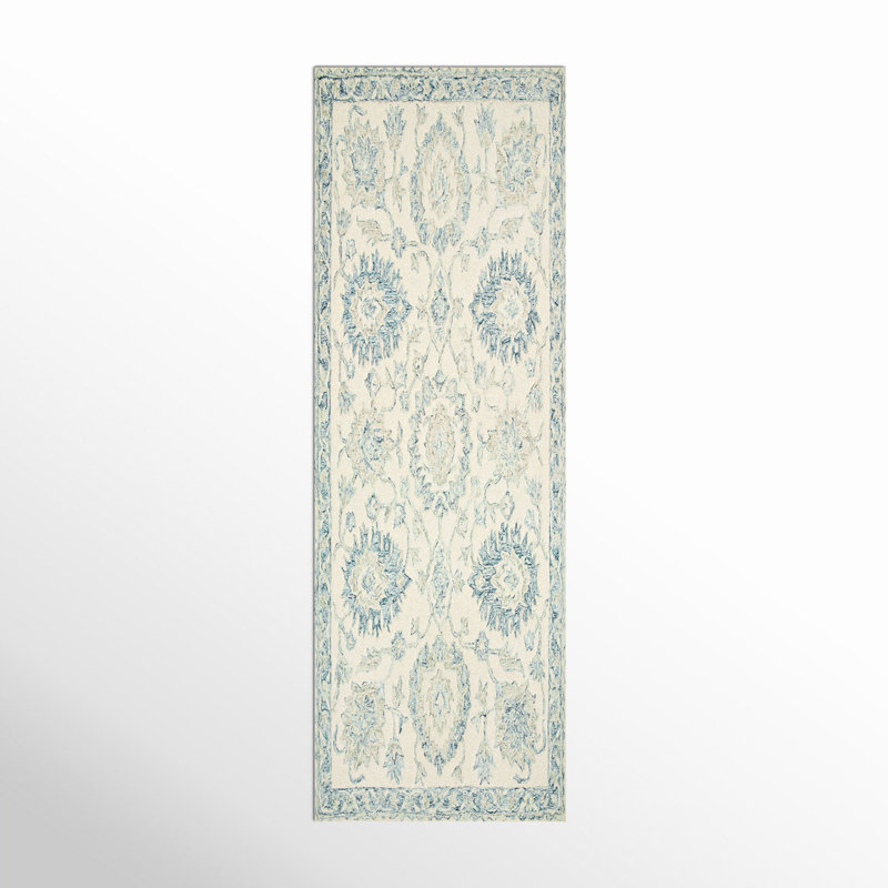 Aden Hand Hooked Wool Oriental Indoor Rug, Runner 2'6" x 7'6"
