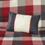 Housse de couette 6 pièces à chevrons avec accents brodés pour un lit très grand / très confortable-118740128-118740126