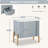 Danny Wooden Nightstand With 2 Storage Drawers & Metal Legs-300224046
