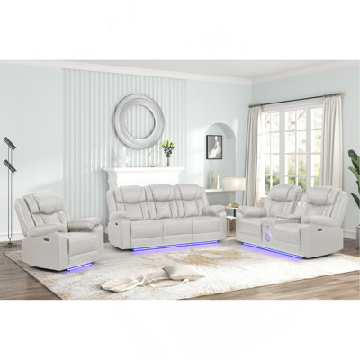 Challenger Modern Contemporary LED Power Recliner Chair Made With Wood And Metal Frame by Latitude Run