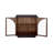 Arvetta Wood Two Door Storage Cabinet with Glass
