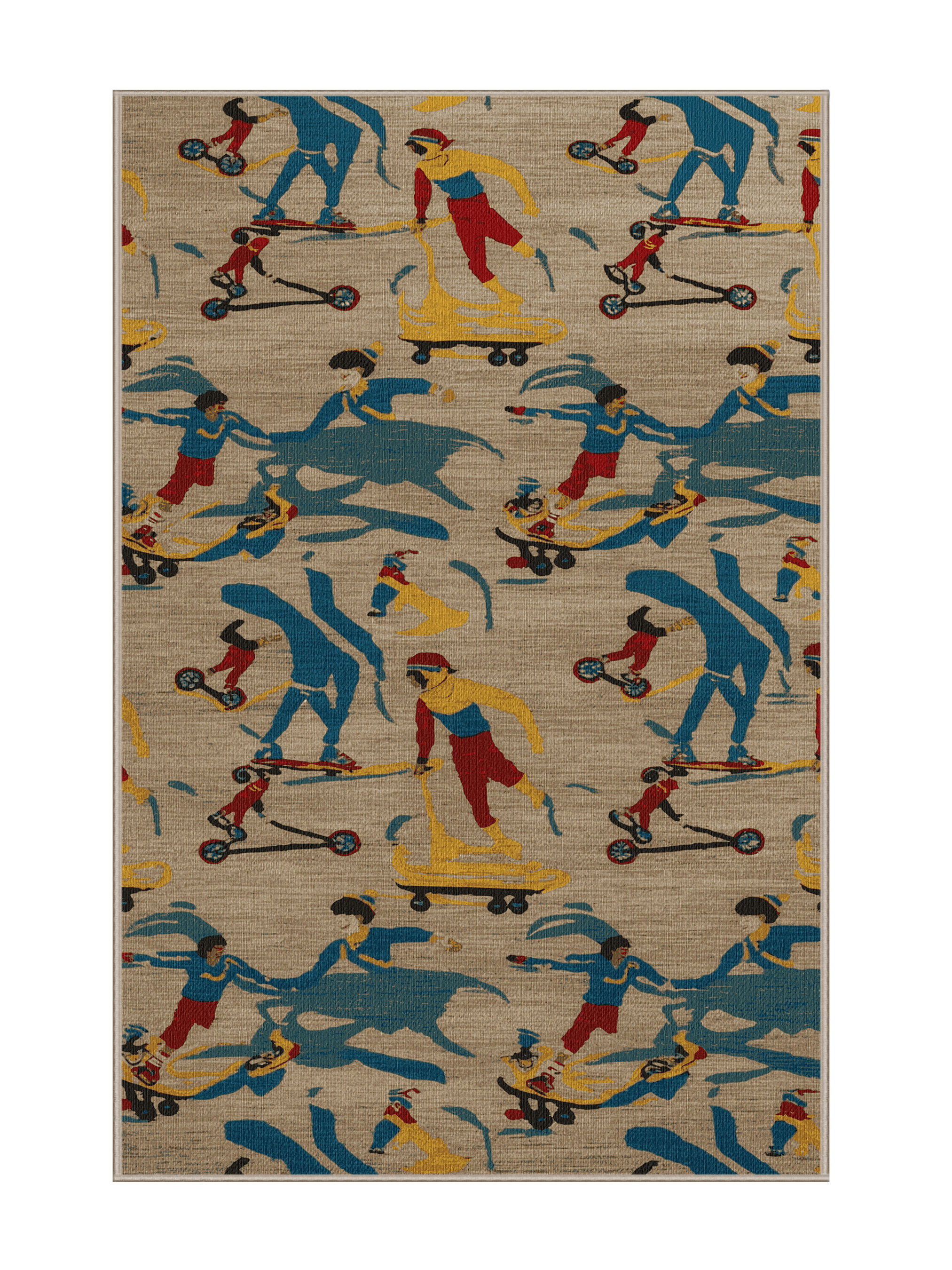 Dakota Fields Washable Inline Skating Sports Area Rug | Wayfair
