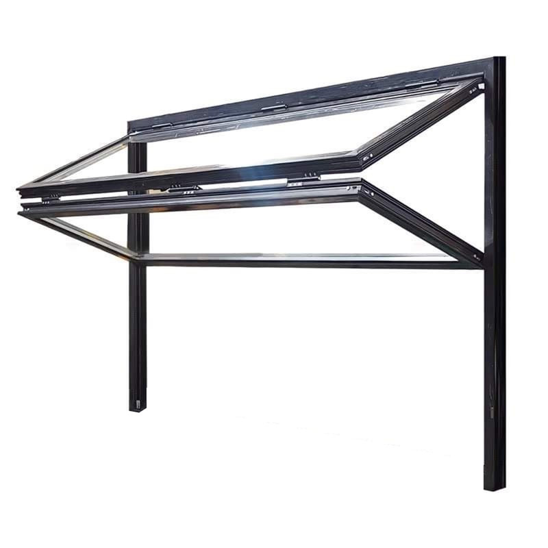 Fenêtre coulissante blanche 60 po x 42 po Elite, H 46 po x l 60 po x P 3 po, Noir