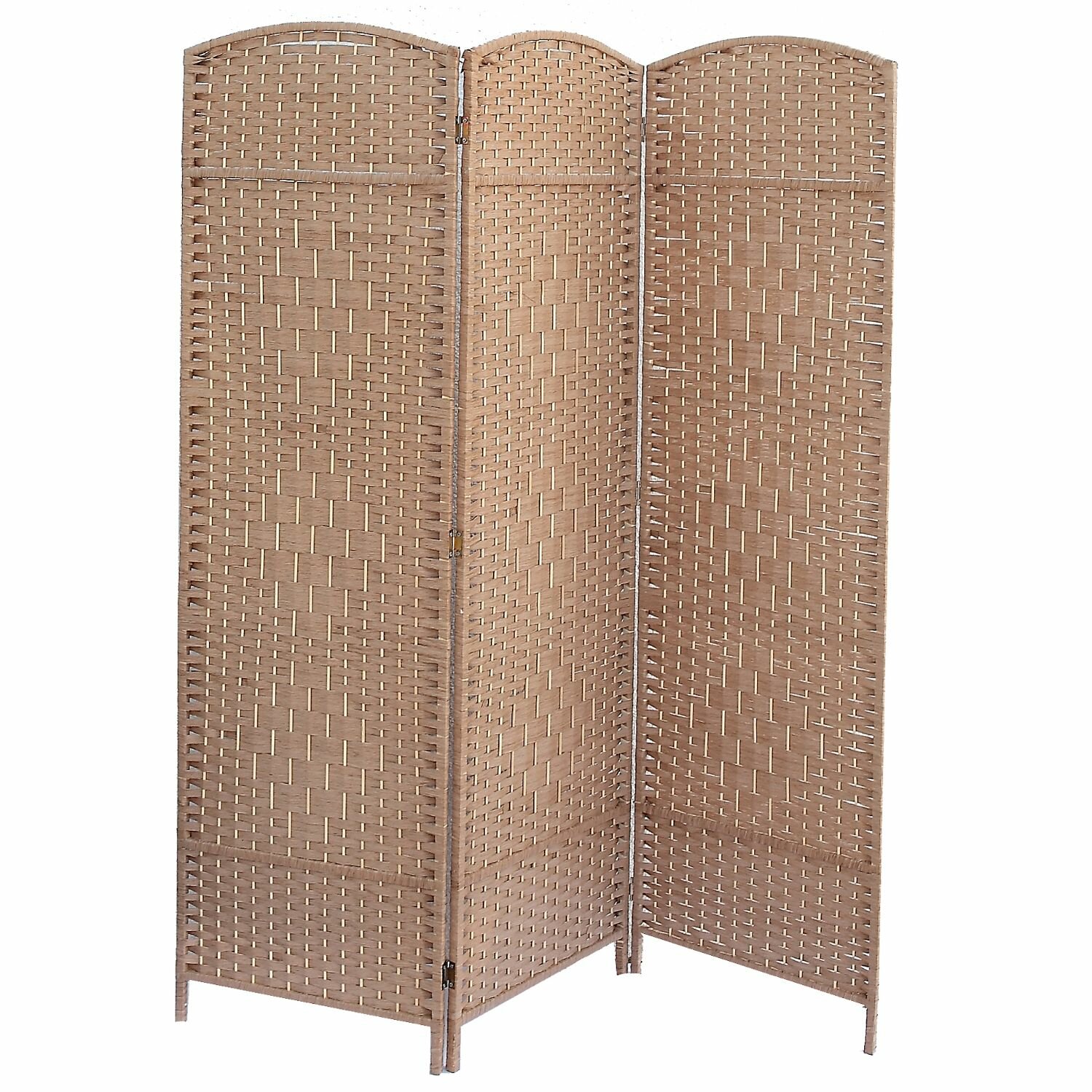 Bay Isle Home Candelario 60'' W x 72'' H 3 - Panel Folding Room Divider ...