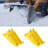 2-Pack  Heavy Duty Steel Tractor Bucket Edge Guards, Ski Skid Protectors with Grade 8.8 Double Lock Nuts, Turf Protection for Snow Removal & Gravel Spreading, Fits Tractor & Mini Excavator Attachments