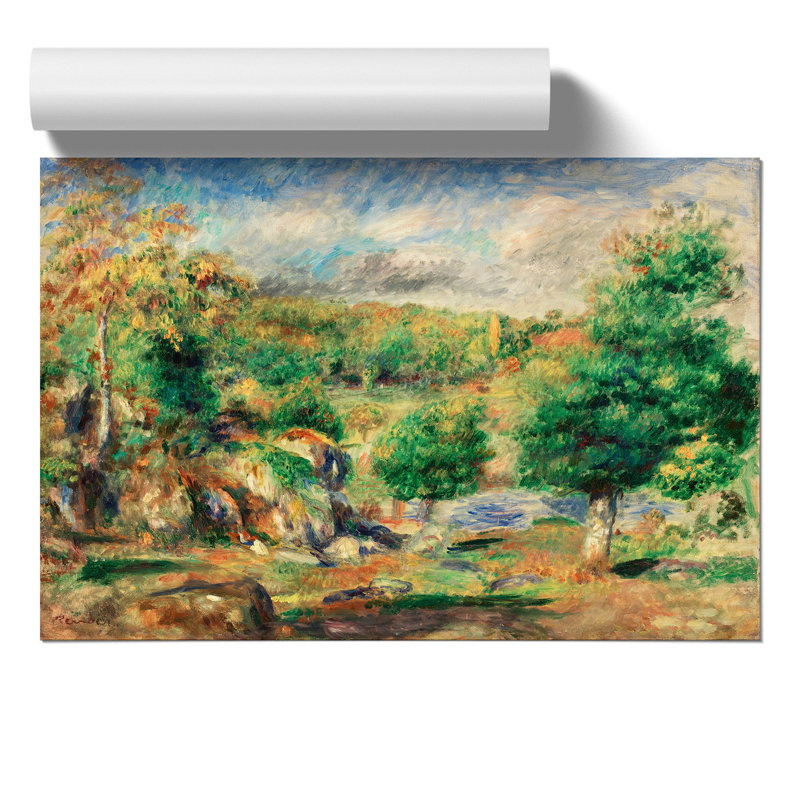Chestnut Trees by Pierre-Auguste Renoir - Unframed Painting, 42cm H x 59cm W x 0.1cm D