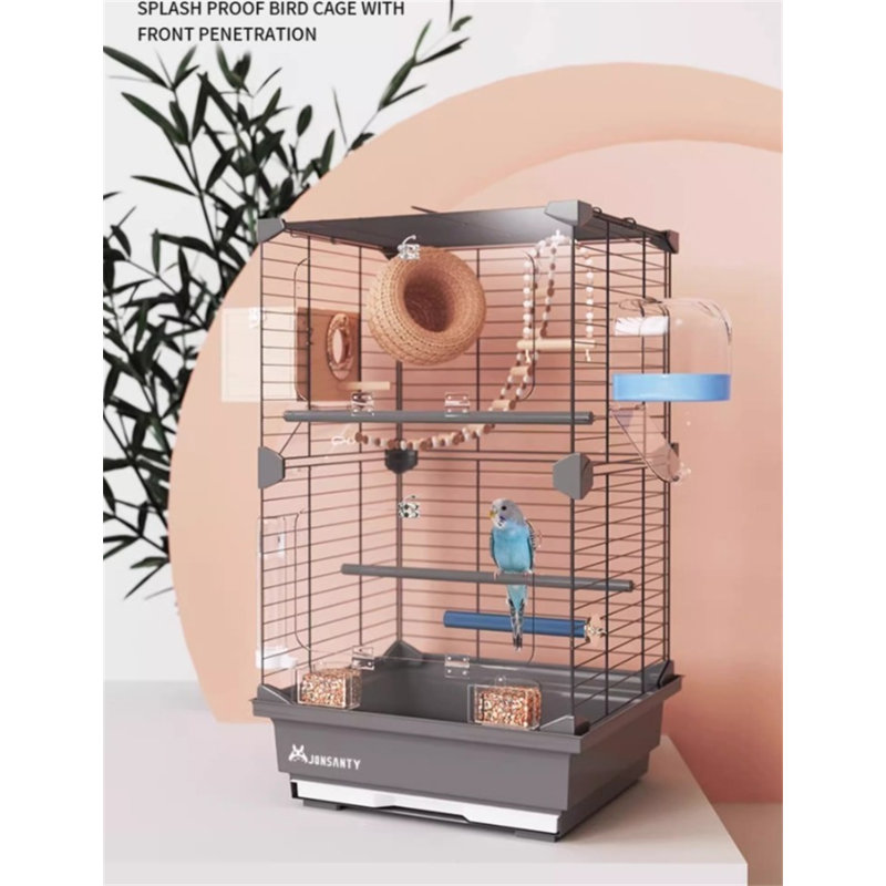 Cage à oiseau Garnsey, H 24,8 po x l 14,56 po x P 11 po