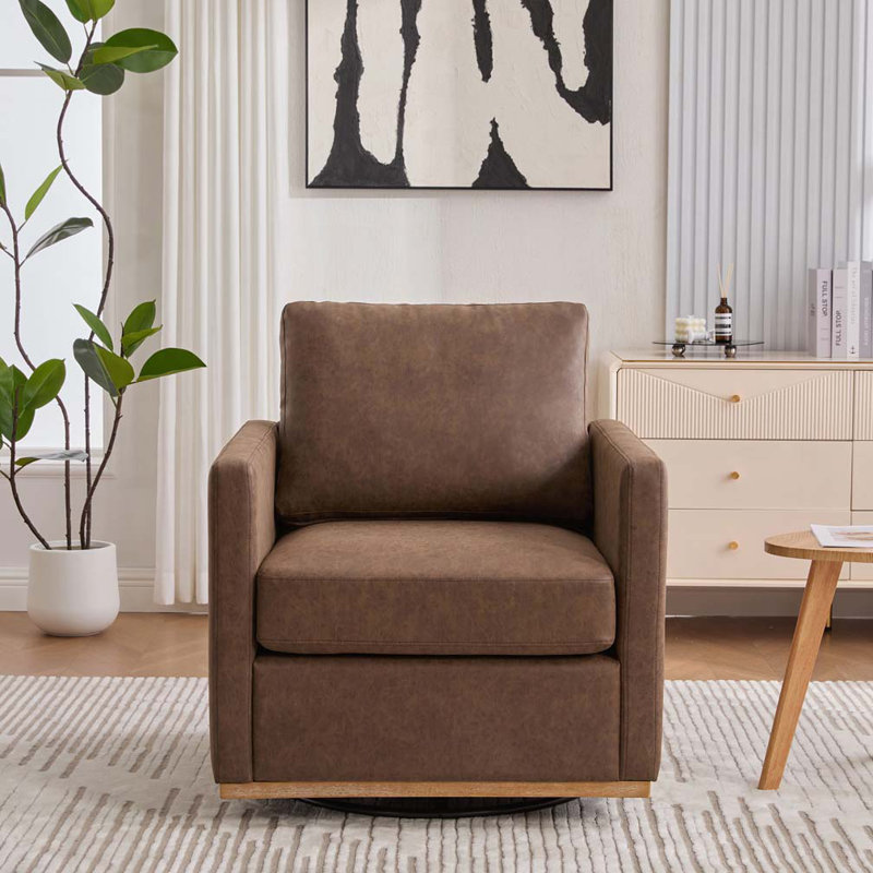 Fauteuil pivotant à 360 degrés, Café