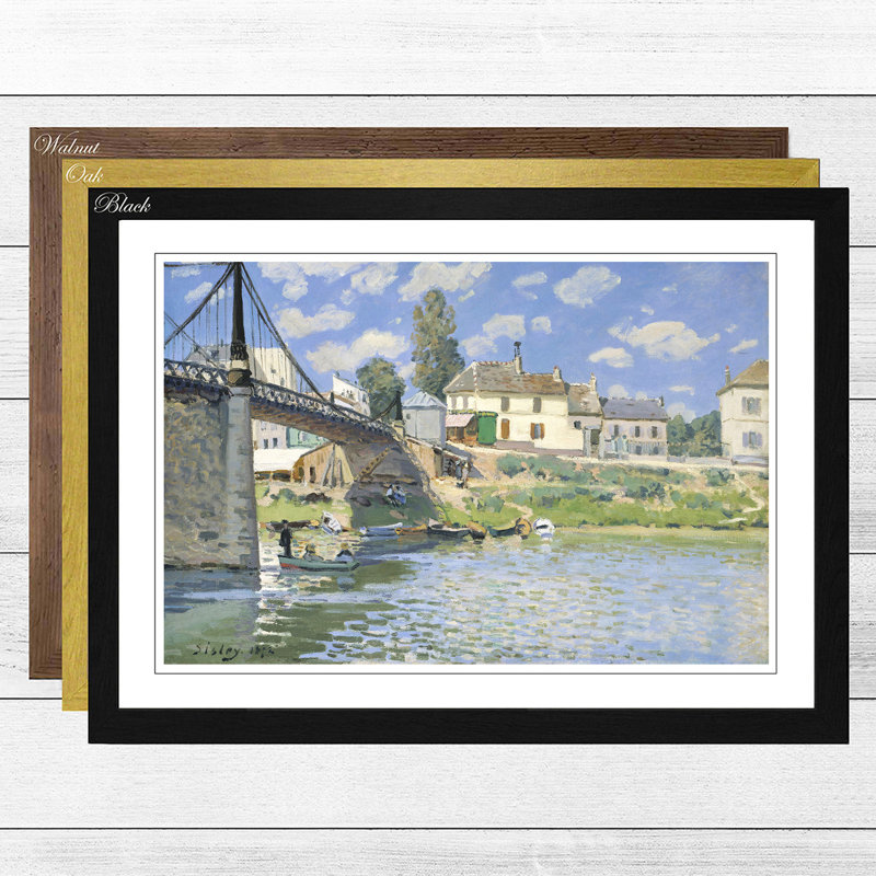 Alfred Sisley - Single Picture Frame Painting, Walnut