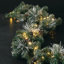 Artificial 9' Flocked LED Pine Christmas Garland with Pinecones, Green