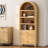 Arched 3-Drawer Bookcase With Adjustable Shelves – Modern Storage Cabinet For Living Room, Bedroom, Home Office-882556131