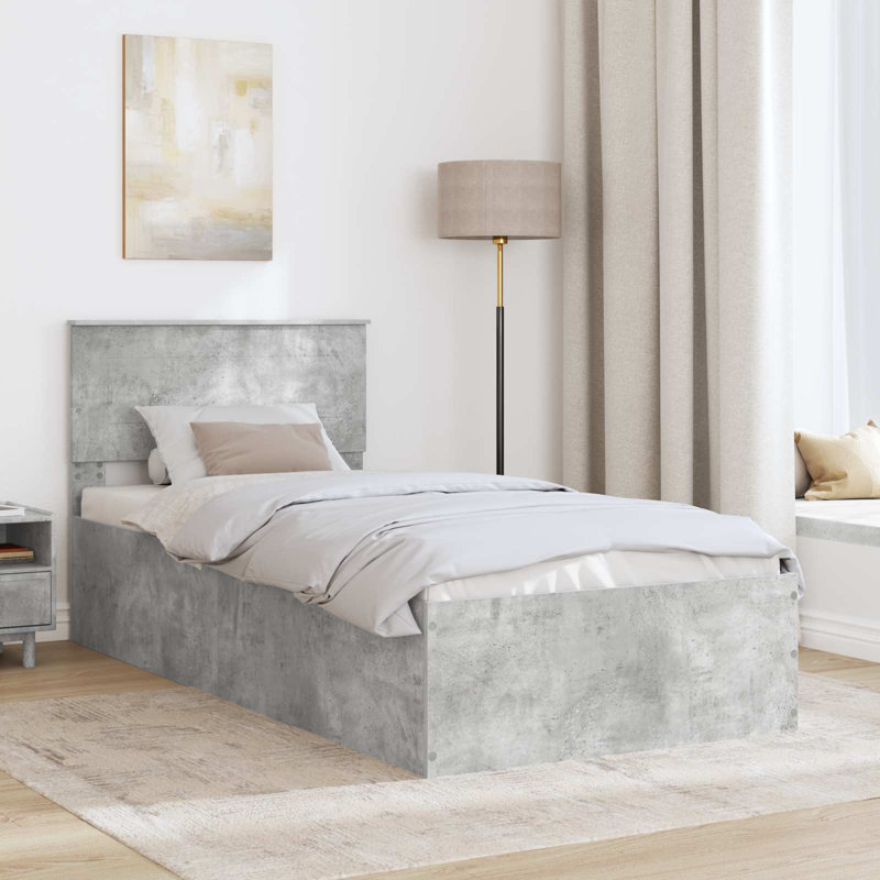 Bed, Small Single (2'6), Concrete Grey