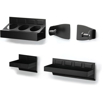 4-Piece Magnetic Toolbox Tray Set – Side Shelf & Tool Holder For Workshop Storage