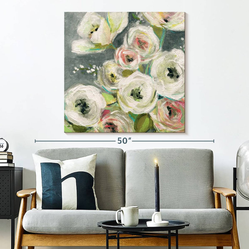 Summer Ranunculus, 33" H x 33" W