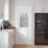 Half Frosted Glass Slab Door Solid Manufactured Wood White Primed Standard Door Without Frame and Hardware Kit