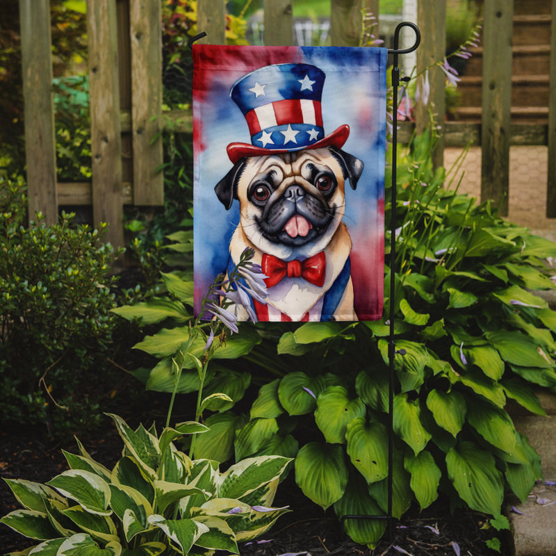 Drapeau patriotique du jardin américain, Carlin brun